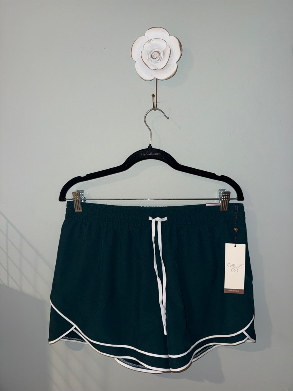 CALLIA Women’s Step Up Shorts – Sea Green – Size M – NWT